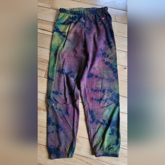 Aviator Nation Pants - Aviator Nation Multicolor Tie-Dye Joggers